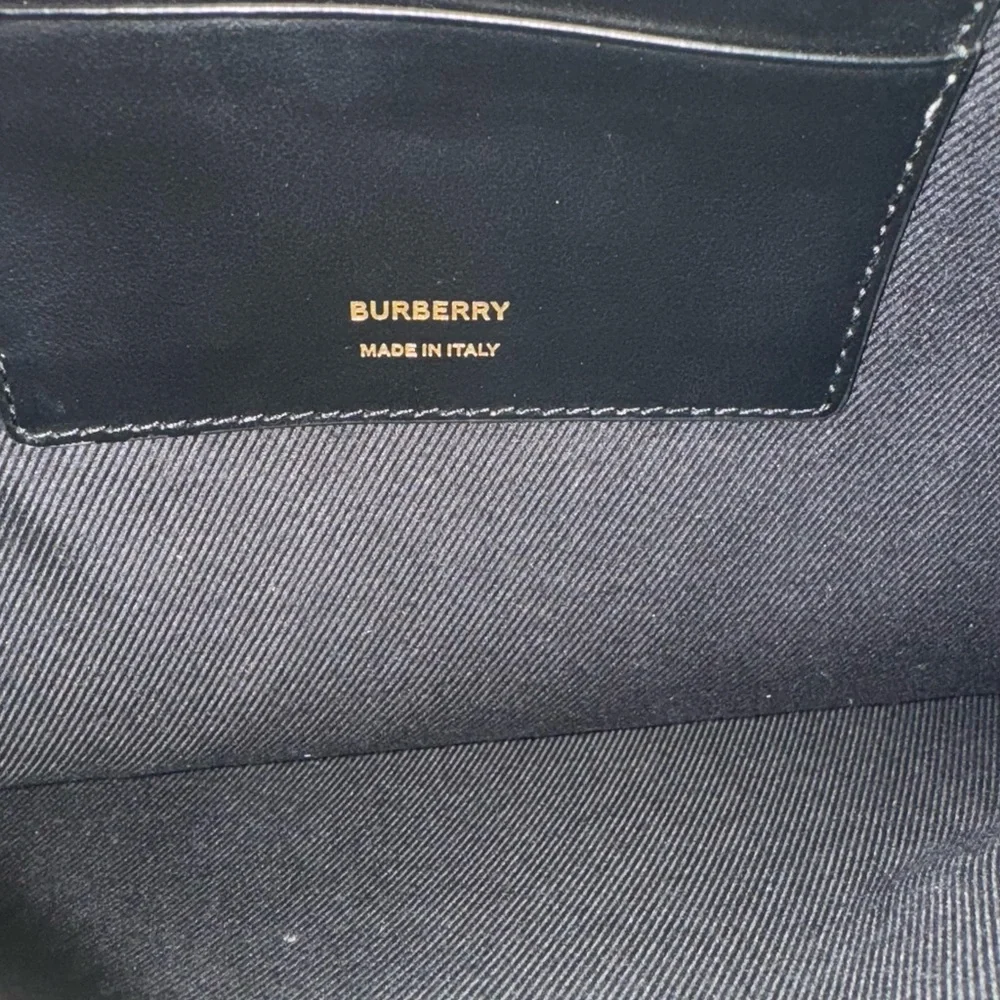 Burberry Brown and Orange Oversized Clutch - Picture 2 of 5